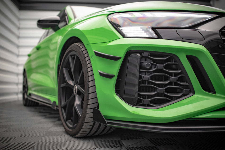 DTC Füssgängerschutz Gutachten Maxton Audi RS3 8Y Stossstangen Flaps Wings (Canards) 2020 - 2024