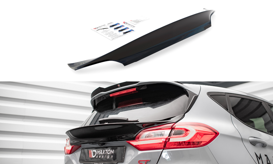 Heckscheiben Spoiler für Ford Fiesta Standard/ ST-Line/ ST schwarz Hochglanz