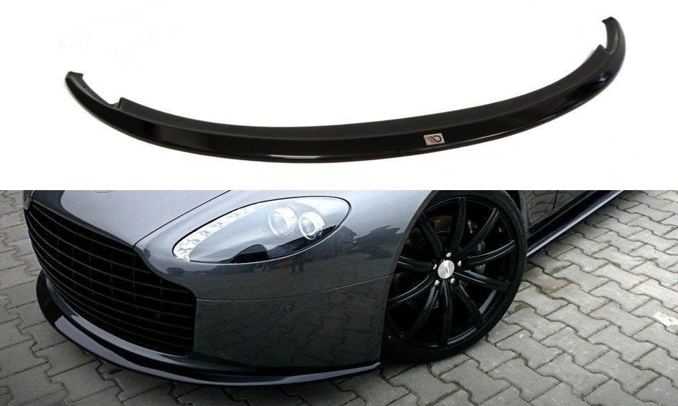 Becquet avant pour ASTON MARTIN V8 VANTAGE noir brillant 