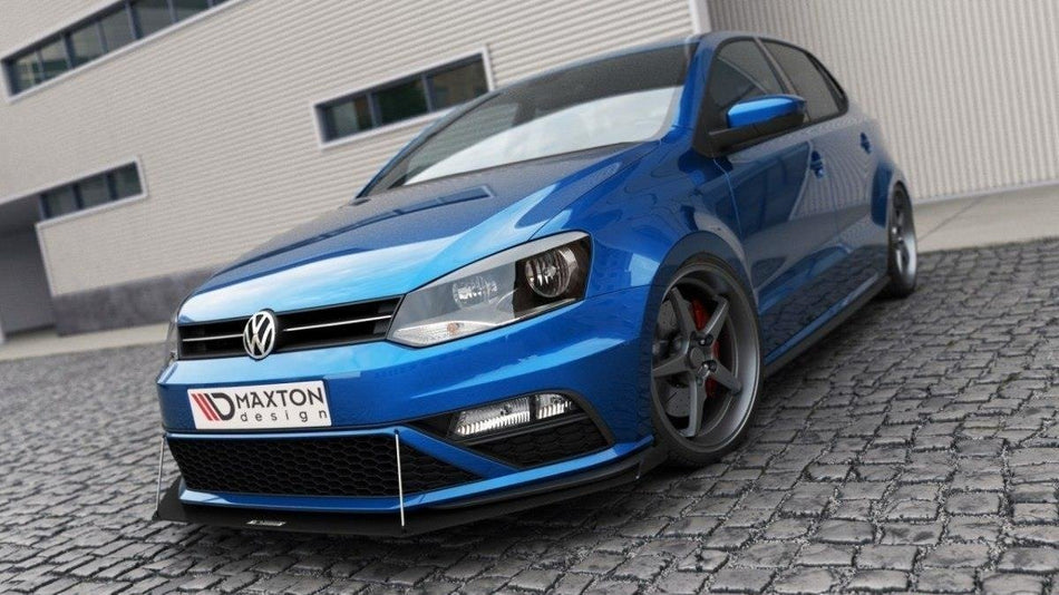 Racing Cup Frontspoiler Lippe VW POLO MK5 GTI NACH FACELIFT (avec des ailes)