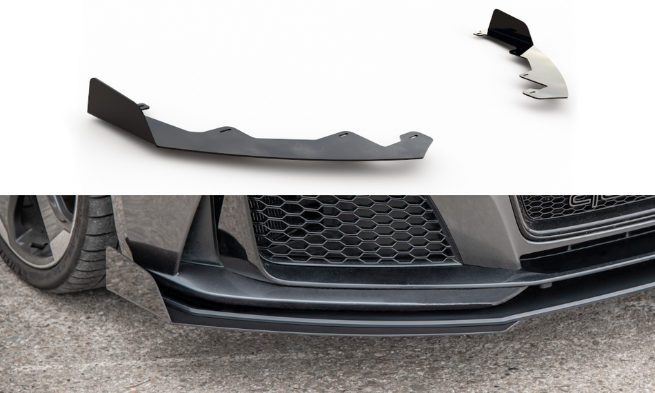 Front Flaps für Audi RS3 8V Sportback schwarz