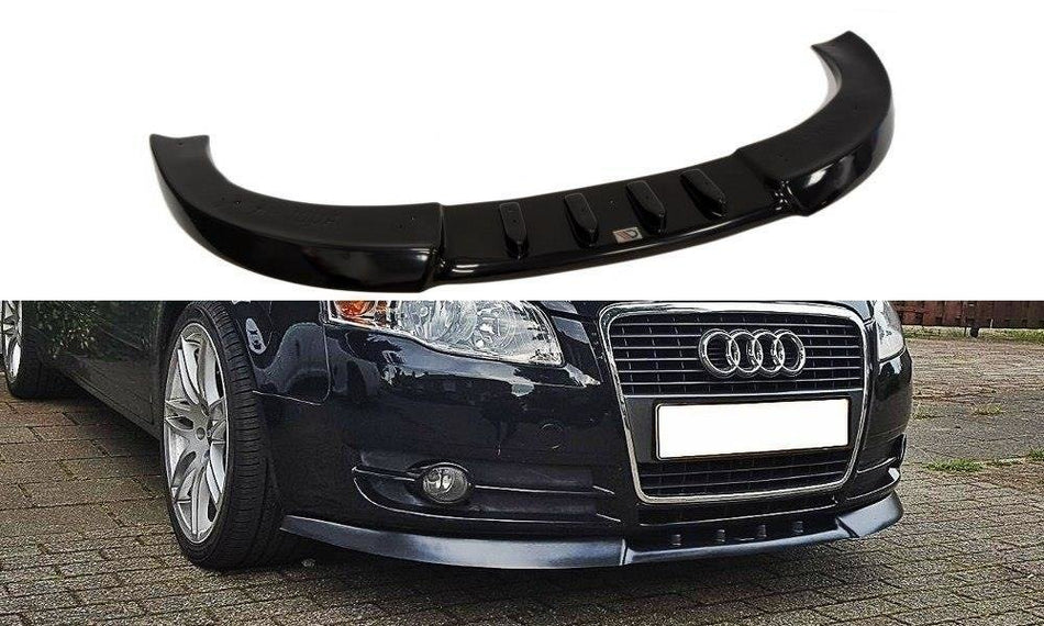 Spoiler anteriore V.1 Audi A4 B7 nero lucido