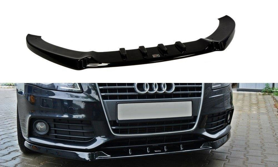 Spoiler anteriore V.1 Audi A4 B8 nero lucido