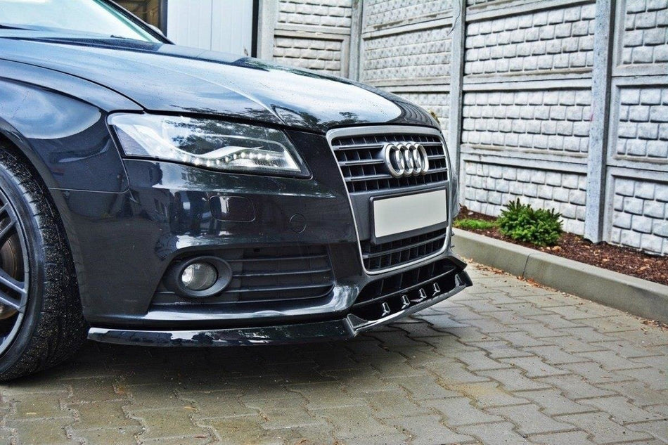 Spoiler anteriore V.1 Audi A4 B8 nero lucido