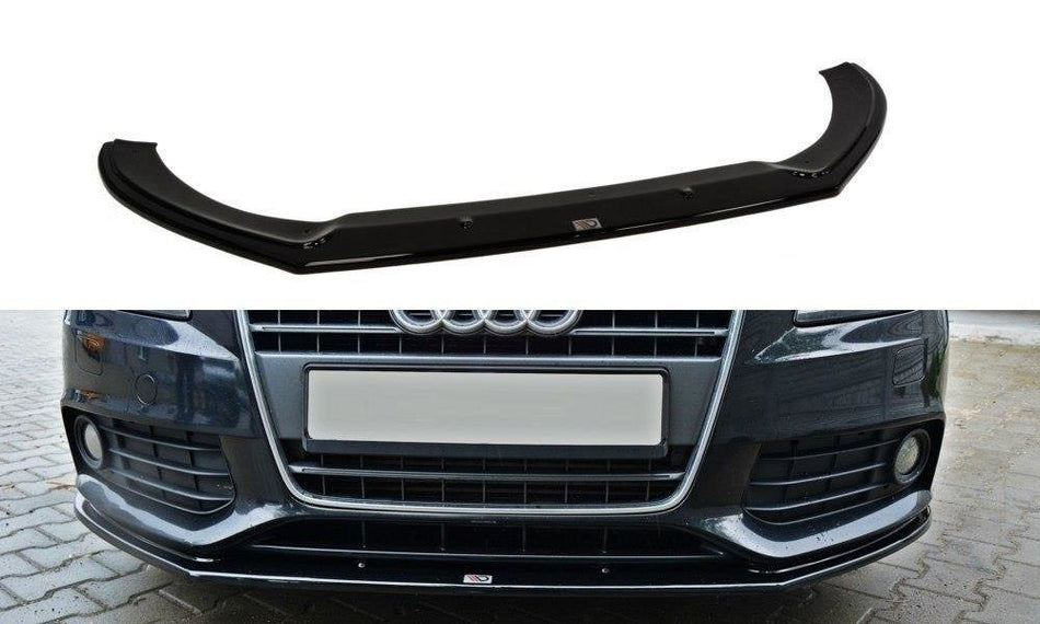 Spoiler anteriore V.2 Audi A4 B8 nero lucido