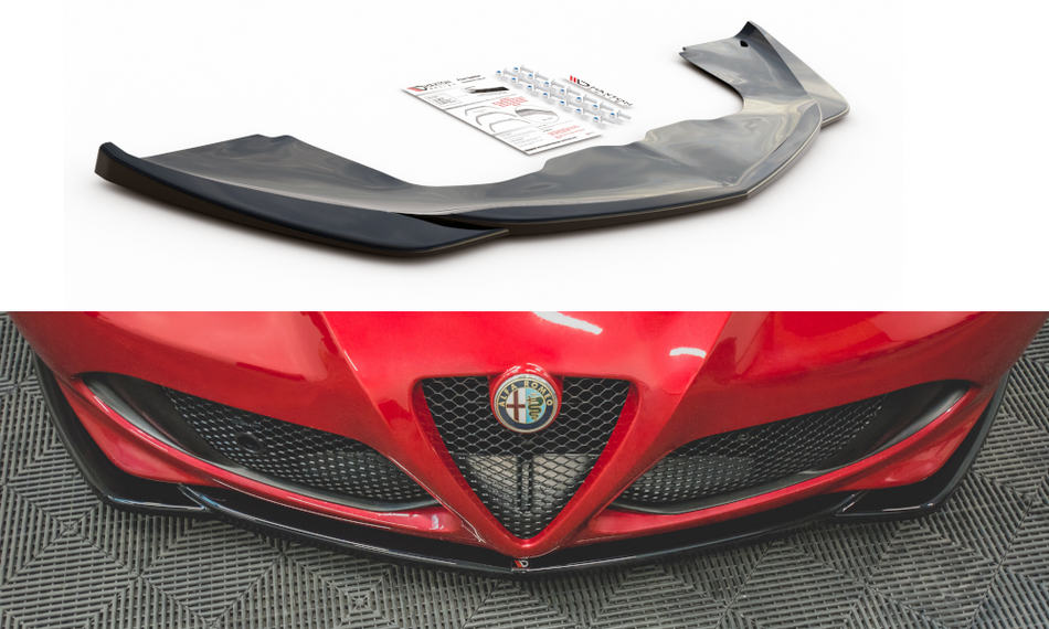 Frontspoiler Lippe Alfa Romeo 4C schwarz Hochglanz