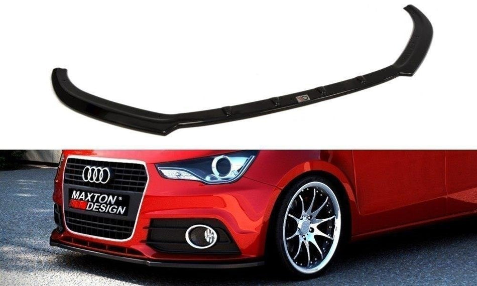 Spoiler anteriore Audi A1 8X nero lucido