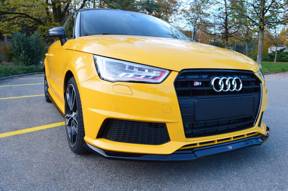 Spoiler anteriore Audi S1 8X nero lucido