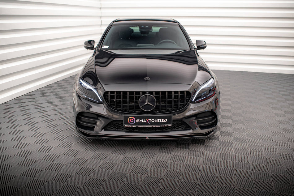 Becquet avant V.1 Mercedes-Benz C AMG Line / C43 AMG Berline / Coupé W205 / C205 Facelift
