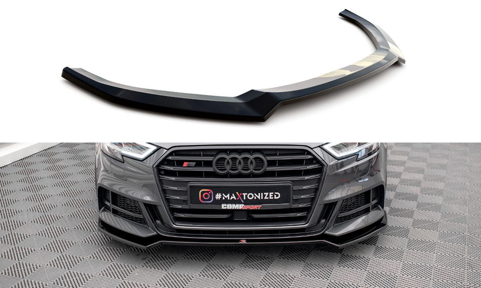 Becquet avant V.2 Audi S3 / A3 S-Line Sportback 8V Facelift