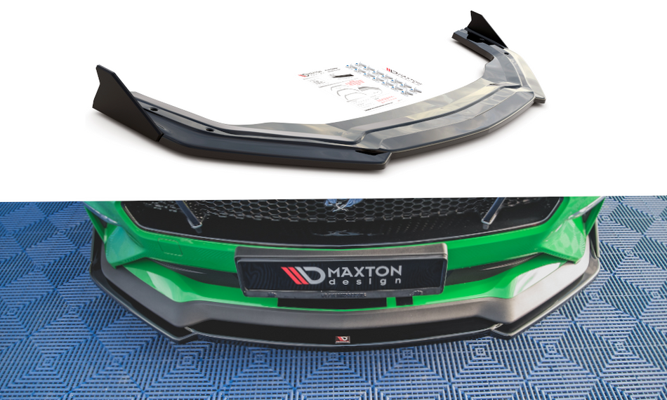 Spoiler anteriore V.2 + alette Ford Mustang GT Mk6 Facelift
