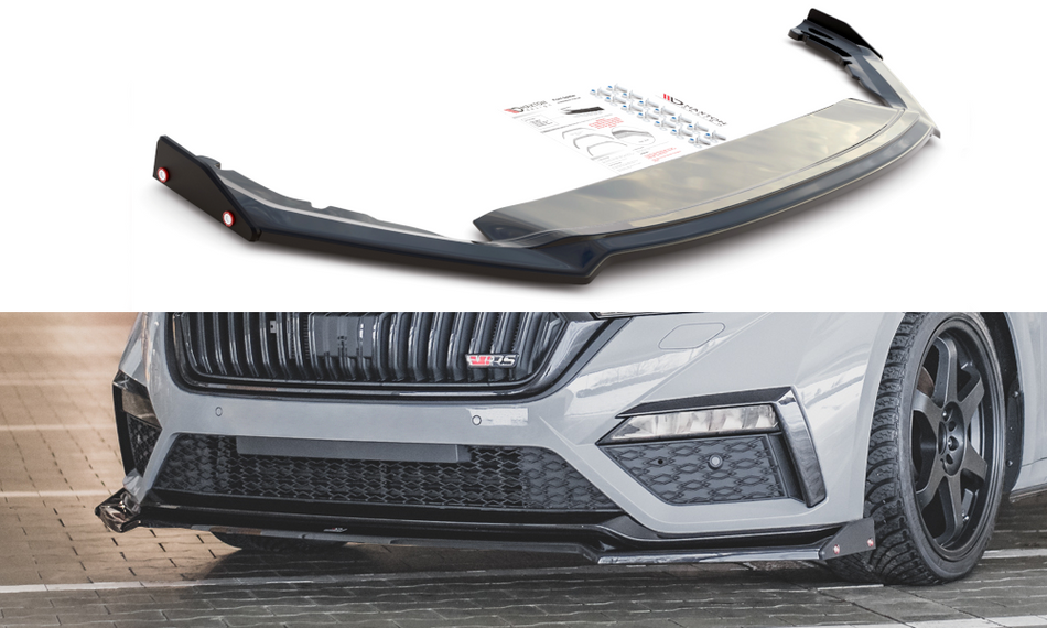 Frontspoiler Lippe V.2 + Flaps Skoda Octavia RS Mk4