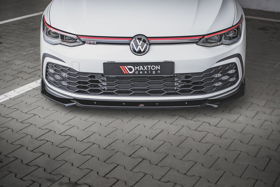 Spoiler anteriore V.2 + alette Volkswagen Golf 8 GTI / R-Line