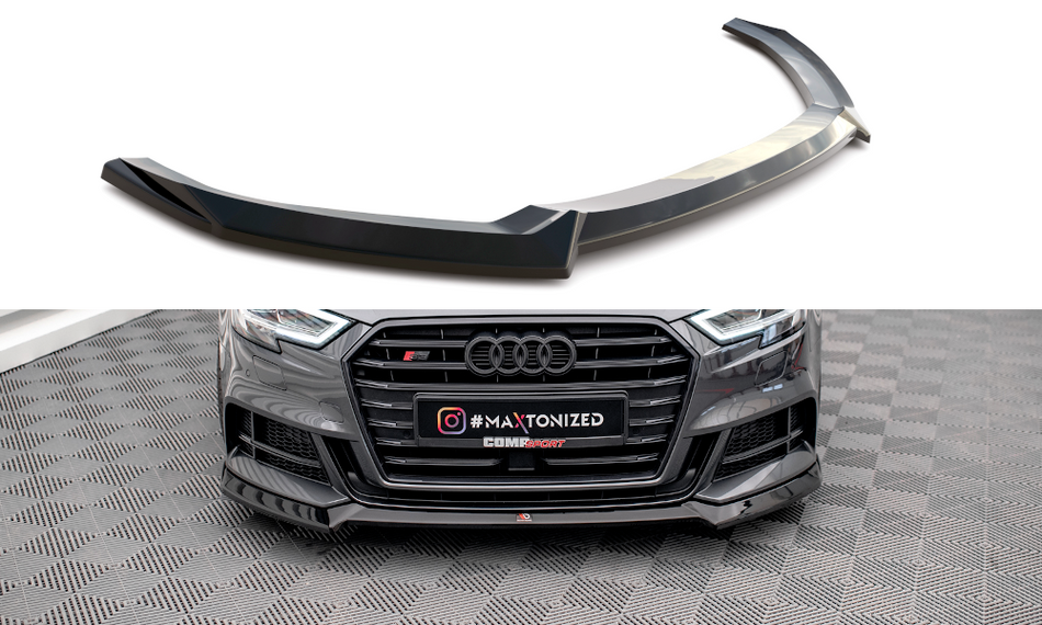 Becquet avant V.3 Audi S3 / A3 S-Line Sportback 8V Facelift