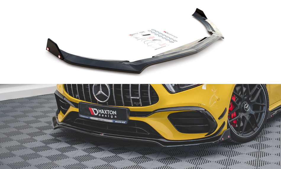 Spoiler anteriore V.3 + alette anteriori Mercedes-AMG A 45 S Aero Pack W177
