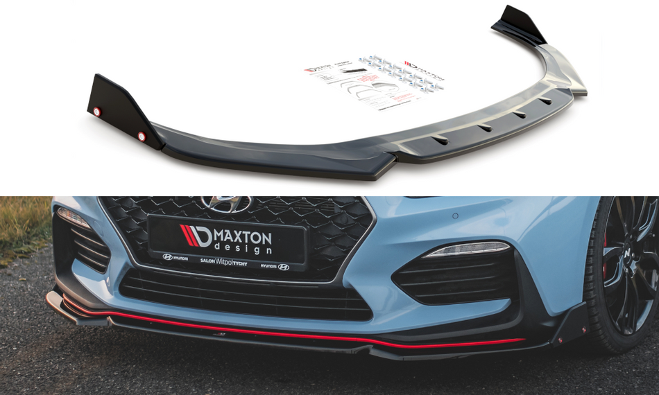 Becquet avant V.6 + volets avant Hyundai I30 N Mk3 Hatchback/Fastback