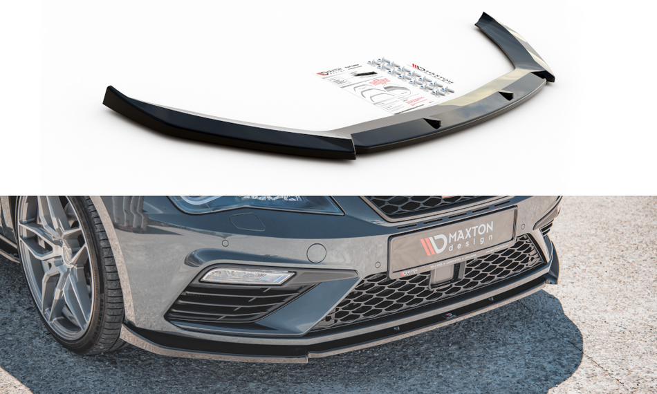 Becquet avant V.6 Seat Leon Cupra / FR Mk3 FL