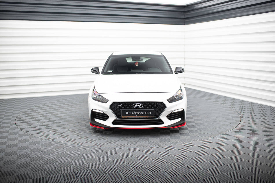Becquet de spoiler avant pour Hyundai I30 N Mk3 Hatchback / Fastback rouge brillant