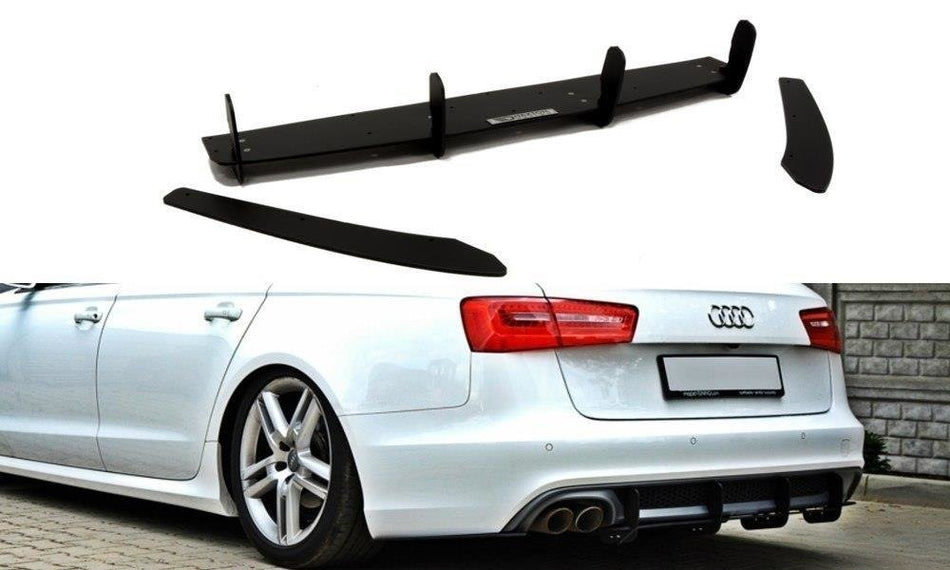 Heckdiffusor & Heckdiffusor Seite Audi A6 S-Line C7 (auspuffendrohr 1x2)