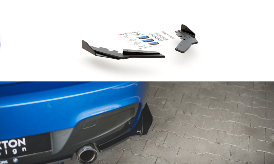 Racing Haltbarkeit Heckdiffusor Seite + Stossstangen Flaps Wings vorne Canards BMW M135i F20