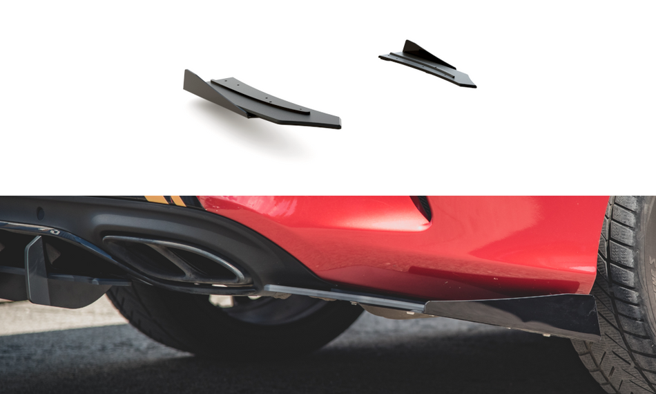 Racing Haltbarkeit Heckdiffusor Seite + Stossstangen Flaps Wings vorne Canards Mercedes-AMG C43 Coupe C205