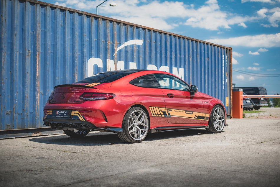 Racing Haltbarkeit Heckdiffusor Seite + Stossstangen Flaps Wings vorne Canards Mercedes-AMG C43 Coupe C205