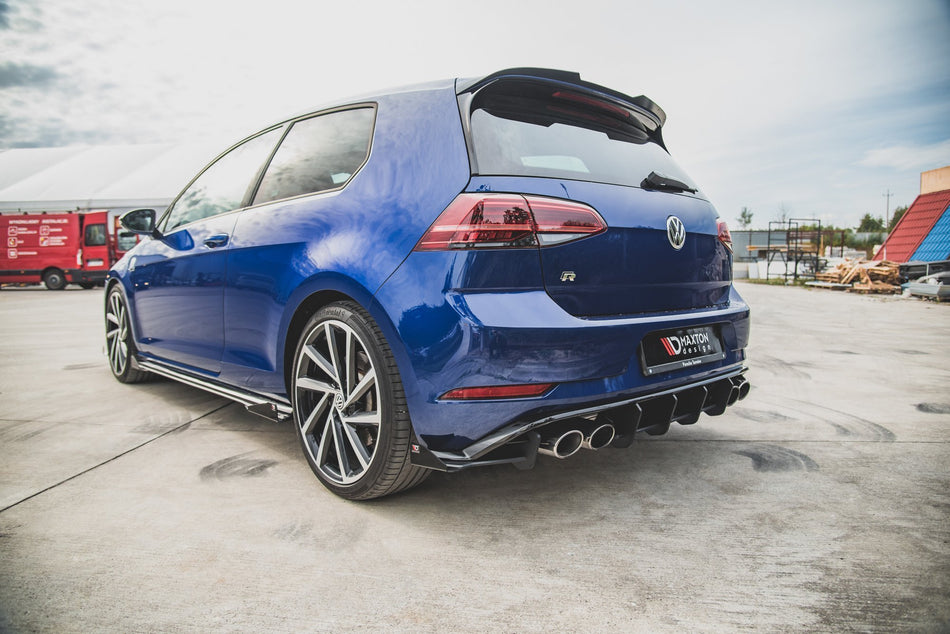 Racing Haltbarkeit Heckdiffusor Seite + Flaps VW Golf 7 R Facelift