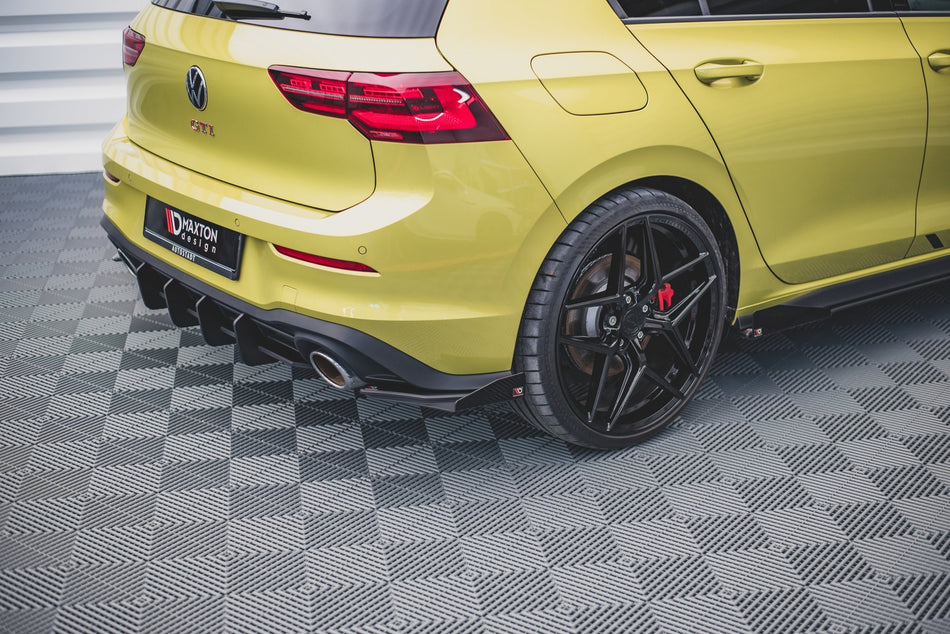 Racing Haltbarkeit Heckdiffusor Seite + Flaps Volkswagen Golf 8 GTI Clubsport