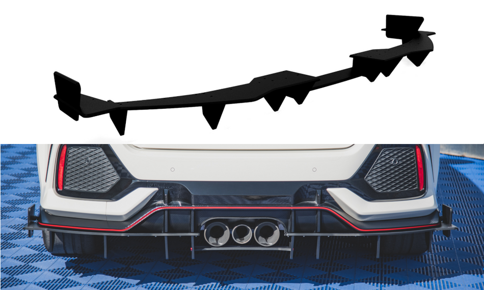 Diffusore posteriore Racing Durability Honda Civic X Type R 