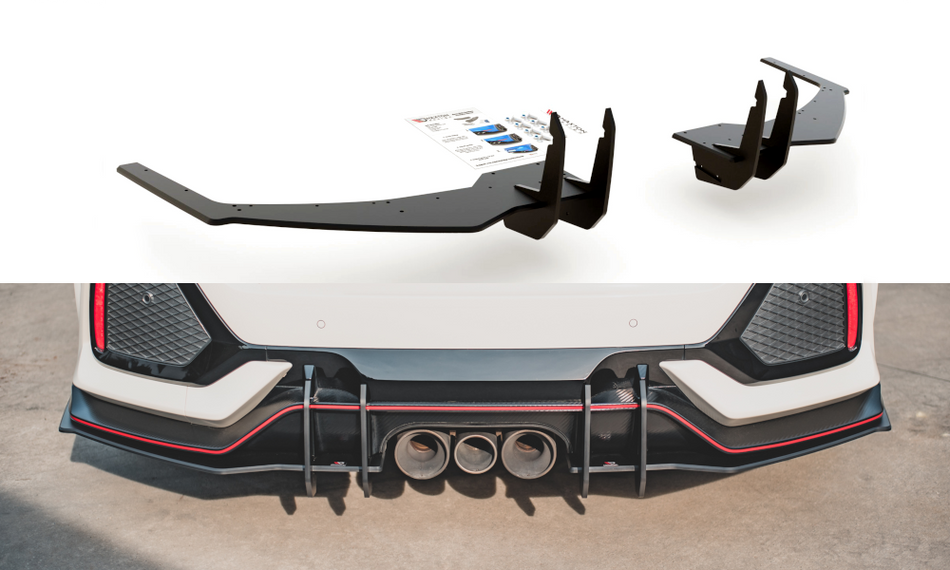 Diffusore posteriore Racing Durability V.2 Honda Civic X Type R 