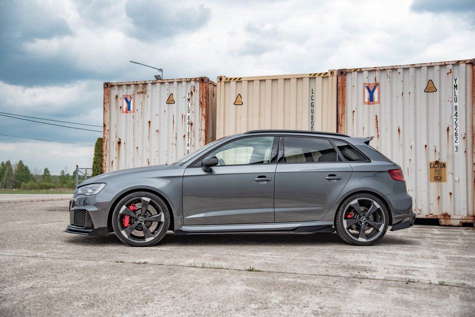 Street Pro Seitenschweller Ansatz Cup Leisten für Audi RS3 8V Sportback