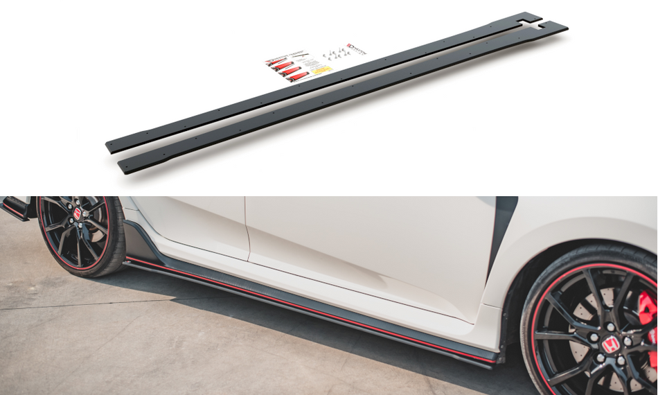 Jupes latérales Street Pro V.2 Honda Civic X Type-R 