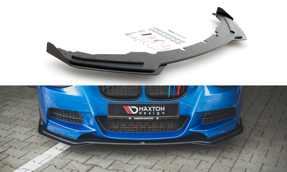 Racing Haltbarkeit Frontspoiler Lippe + Stossstangen Flaps Wings vorne Canards BMW M135i F20