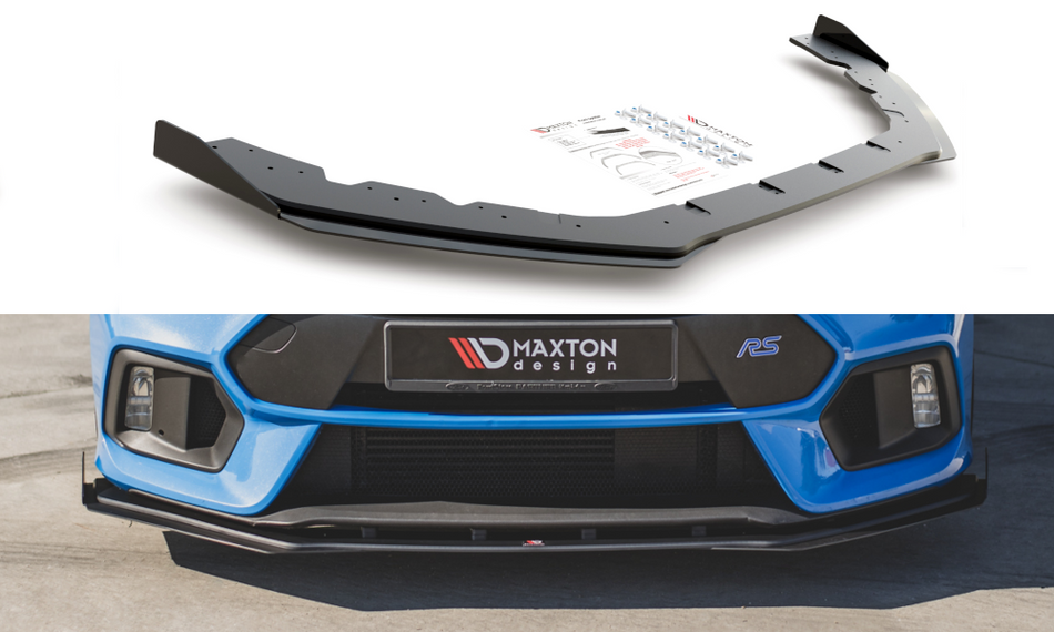 Spoiler anteriore Racing Durability + paraurti Flaps Wings Canard anteriori Ford Focus RS Mk3
