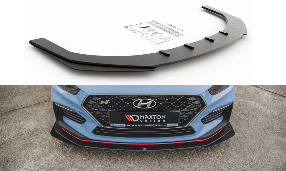 Spoiler anteriore Racing Durability + paraurti Flap Wings Canard anteriori Hyundai I30 N Mk3 Hatchback / Fastback