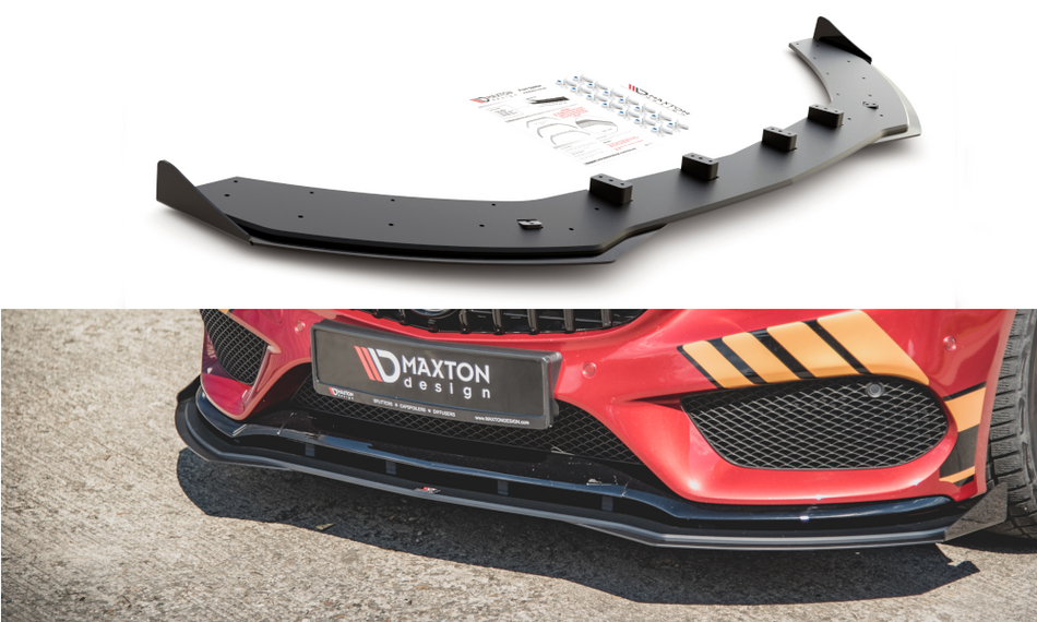 Spoiler anteriore Racing Durability + paraurti Flap Wings Canard anteriori Mercedes - AMG C43 Coupe C205