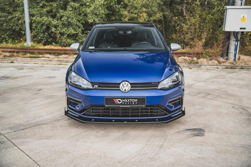 Spoiler anteriore Racing Durability + paraurti, alette, ali, canard anteriori VW Golf 7 R / R-Line Facelift