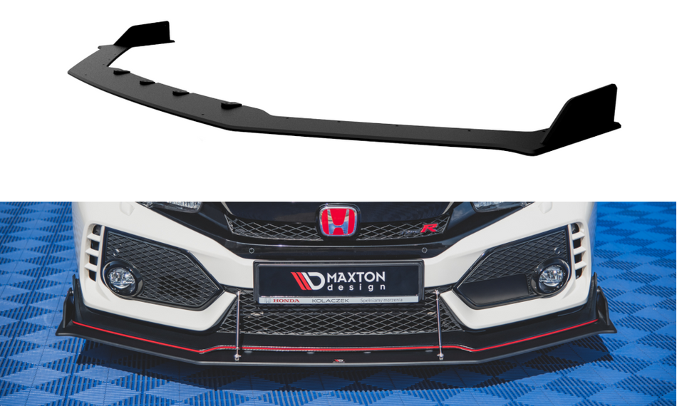 Spoiler anteriore da corsa Honda Civic X Type-R