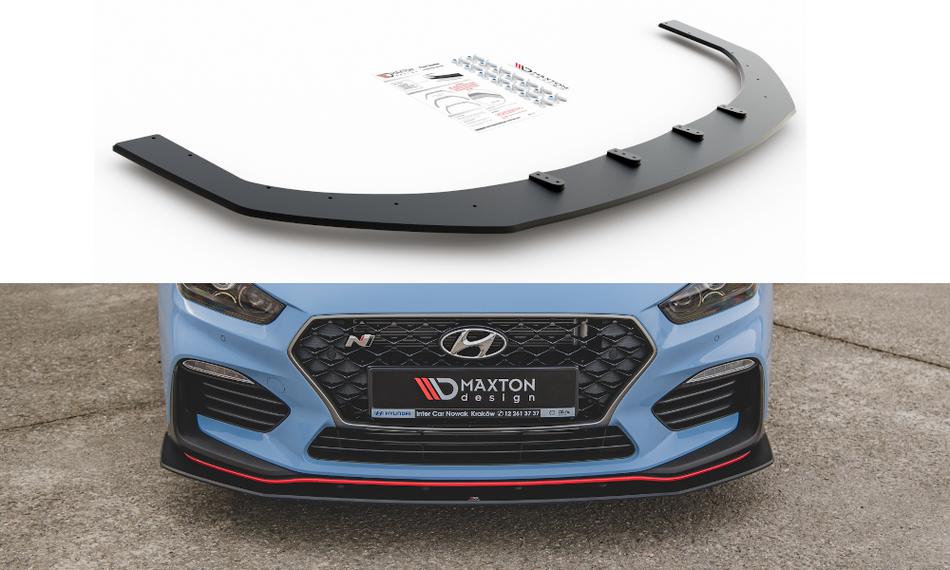 Racing Haltbarkeit Frontspoiler Lippe Hyundai I30 N Mk3 Hatchback / Fastback