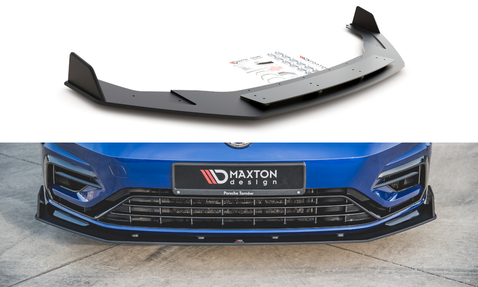 Racing Haltbarkeit Frontspoiler Lippe V.2 VW Golf 7 R / R-Line Facelift