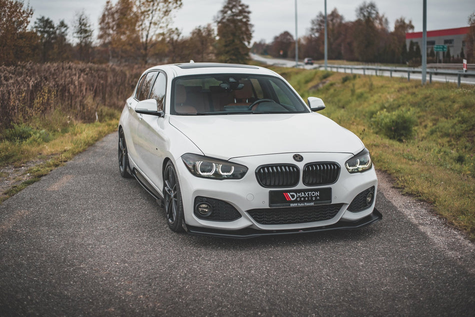 Becquet avant Racing Durability V.3 + Pare-chocs Flaps Ailes Canards avant BMW 1 F20 M-Pack Facelift / M140i