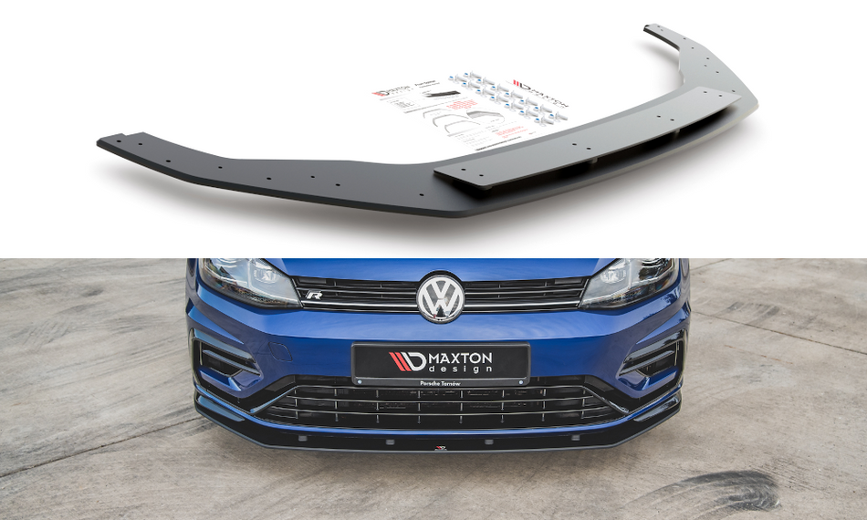 Racing Haltbarkeit Frontspoiler Lippe VW Golf 7 R / R-Line Facelift