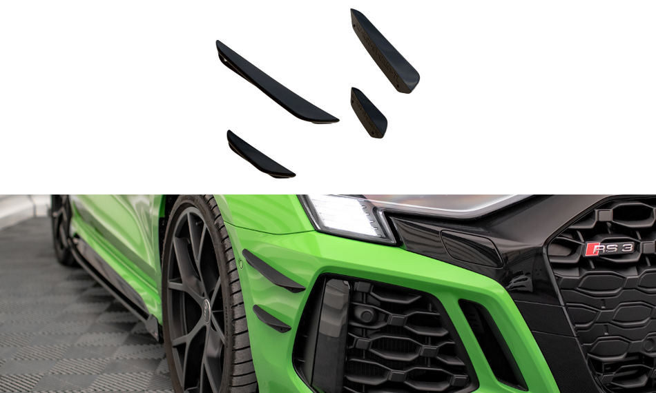 Stossstangen Flaps Wings vorne Canards Audi RS3 8Y