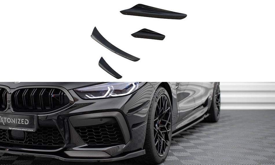 Stoßstangen Flaps Wings vorne Canards für BMW M8 Gran Coupe F93