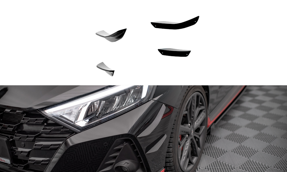 Stossstangen Flaps Wings vorne Canards Hyundai I20 N Mk3