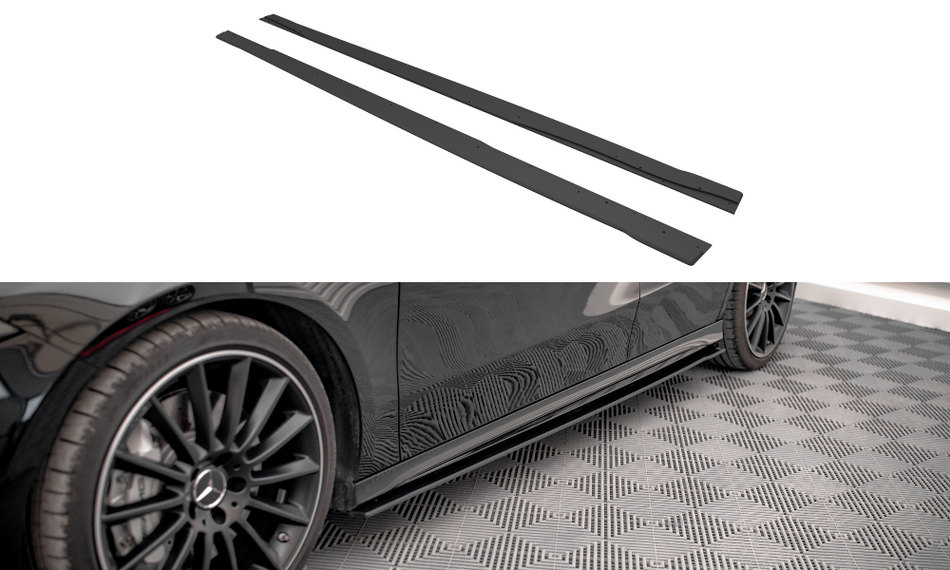 Street Pro Seitenschweller Mercedes A35 AMG / AMG-Line Aero Pack W177