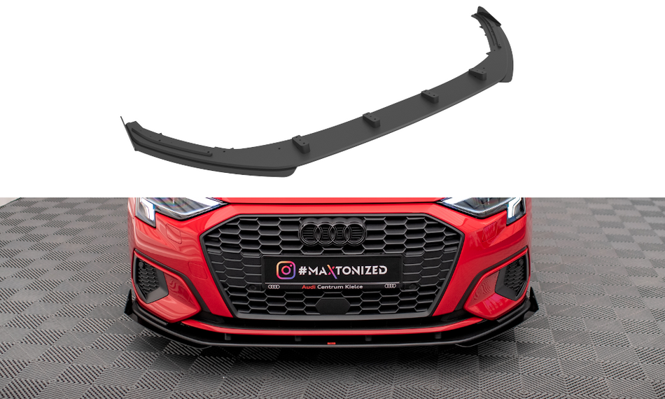 Aileron avant Street Pro + pare-chocs Flaps Ailes Canards avant + Flaps Audi A3 8Y