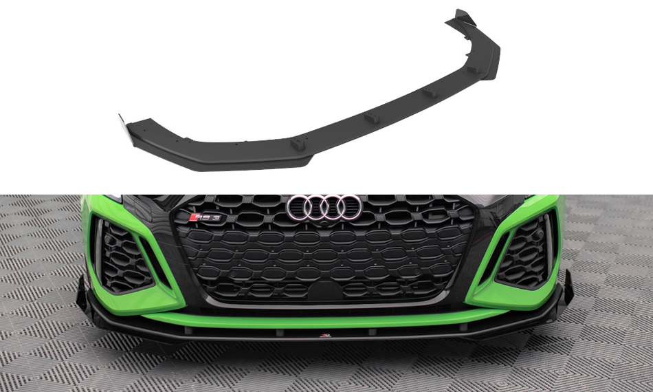 Street Pro Frontspoiler Lippe + Flaps V.1 + Flaps Audi RS3 8Y