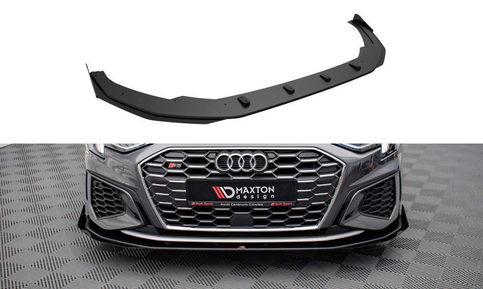 Becquet avant Pare-chocs Flaps Ailes Canards avant + Flaps V.1 + Flaps Audi S3 / A3 S-Line 8Y