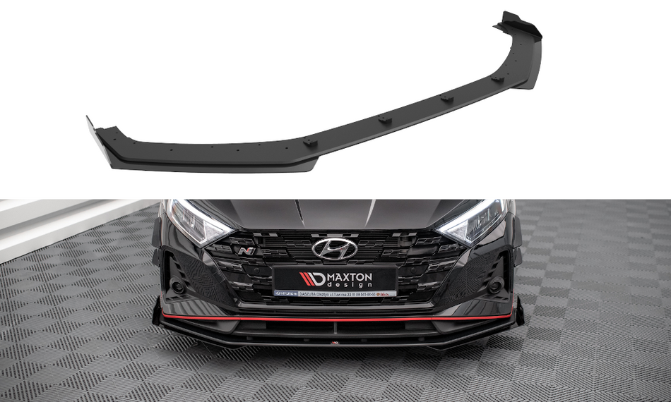 Street Pro Frontspoiler Lippe + Flaps V.1 + Flaps Hyundai I20 N Mk3